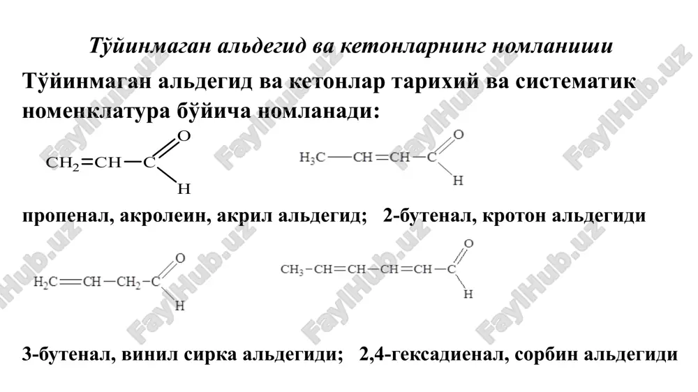 to'yinmagan aldegid va ketonlar - Page 5