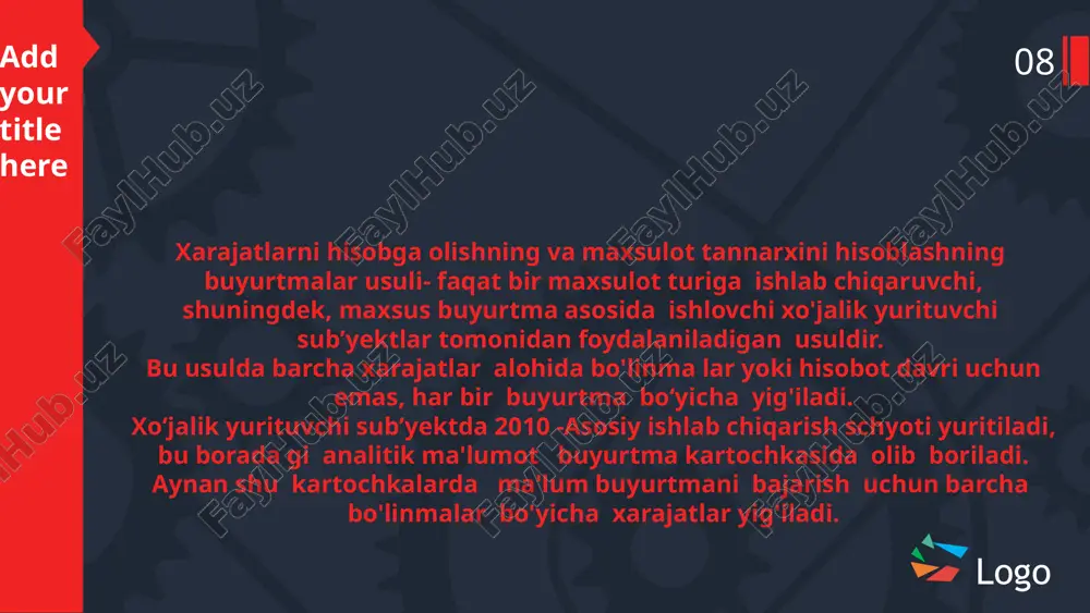 buyurtmalar bo'yicha kalkulatsiya usuli - Page 5