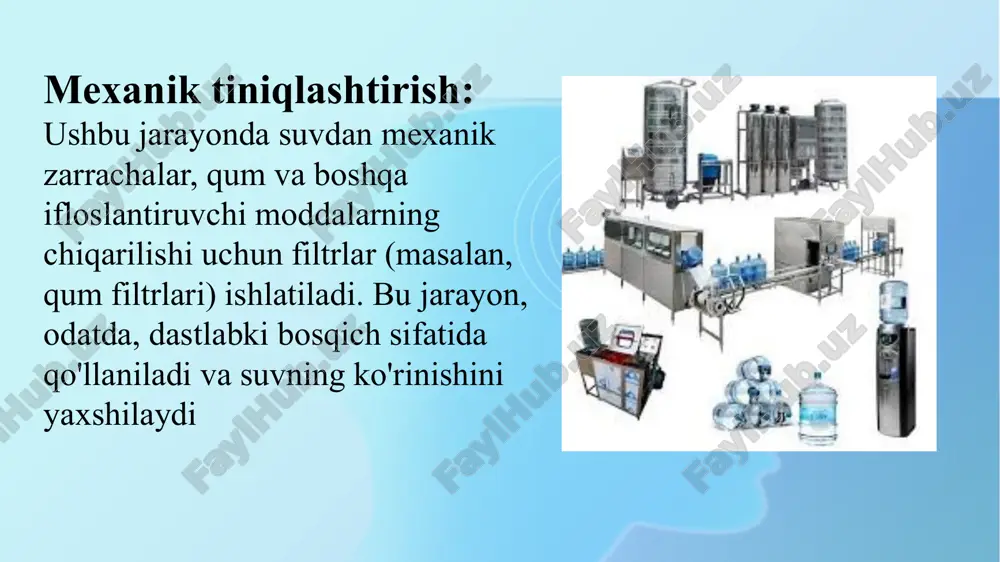 ichimlik suvining tiniqlashtirilishi va zararsizlantirish sifatini nazorati60000 - Page 5