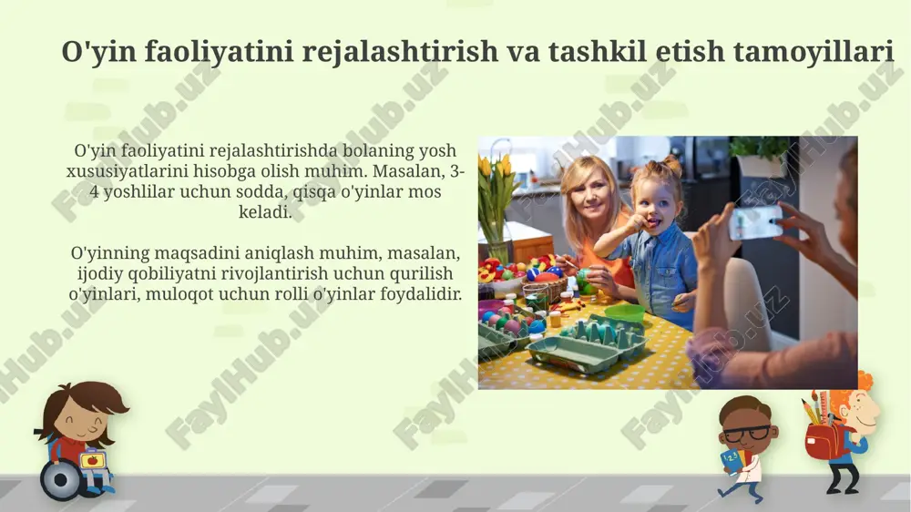 tarbiyachining oʻyin faoliyat mashgʻulotlarini tashkil etishdagi kompetentligi - Page 5