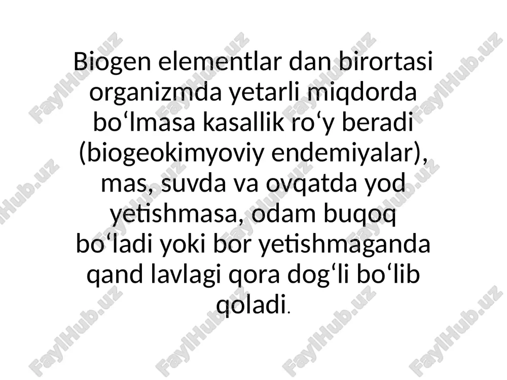 biogen elementlar kontsentratsiyasi oʻzgarishi bilan bogʻliq bulgan endimik va kasb kasalligi - Page 5