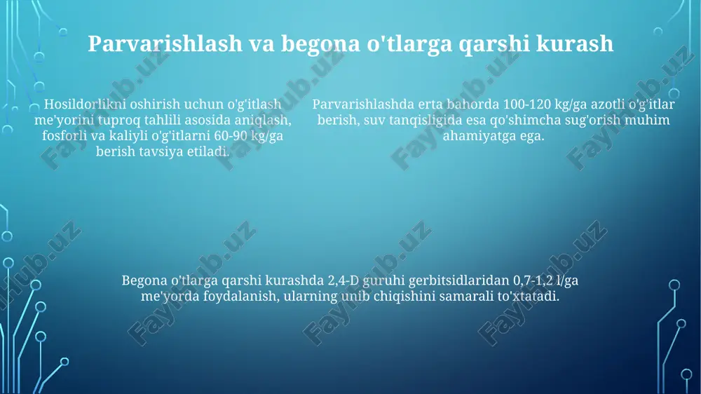 javdar yetishtirish texnologiyasi - Page 5