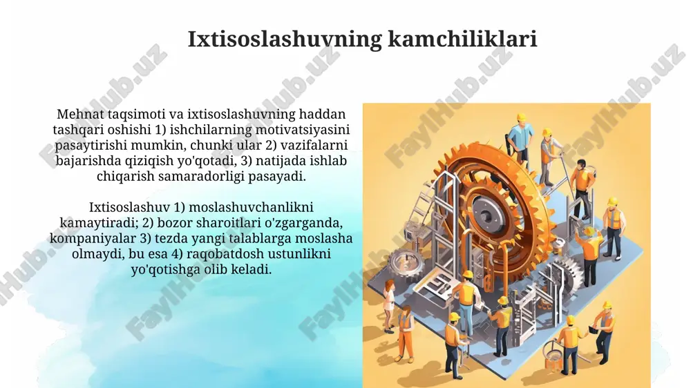 mehnat taqsimoti va ixtisoslashuv - Page 5