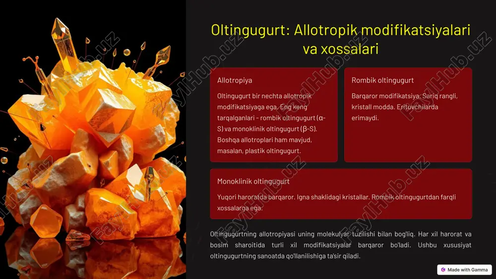 16-guruh elementlari (xalkogenlar). kislorod va oltingugurtning birikmalari va xossalari - Page 5