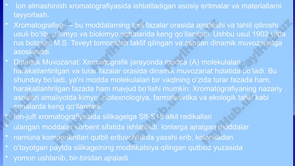 analitik kimyo fanidan tayyorlagan kurs ishi slaydi - Page 5