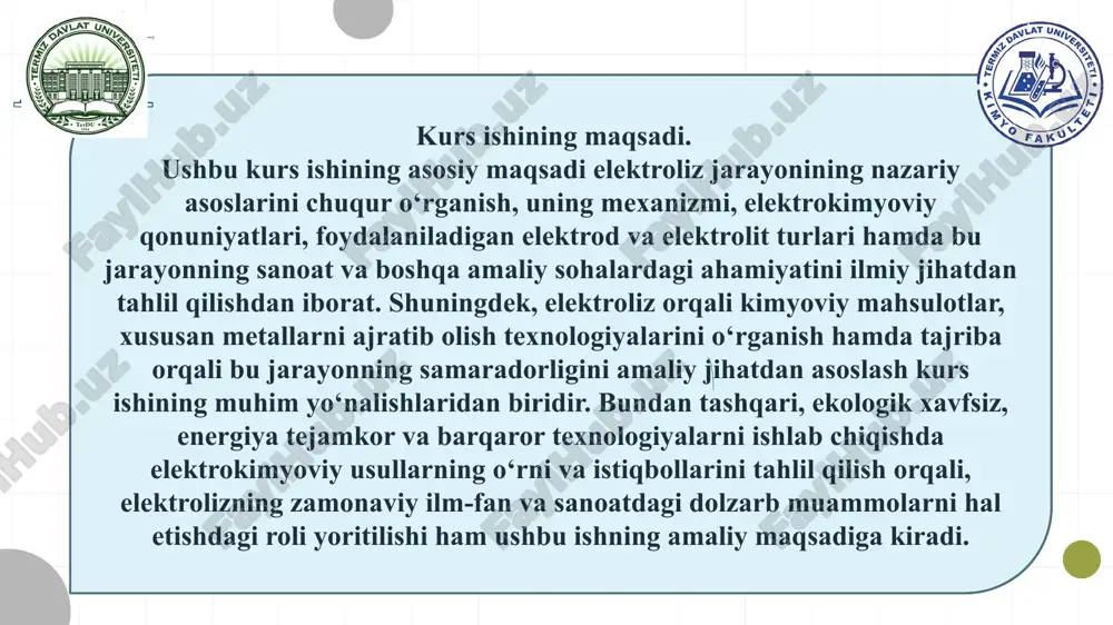 elektroliz va uning amaliy ahamiyati - Page 5