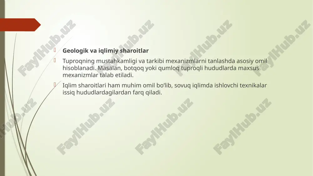 yo'l poyini qurishda etakchi mexanizmlarni tanlash asoslari - Page 5