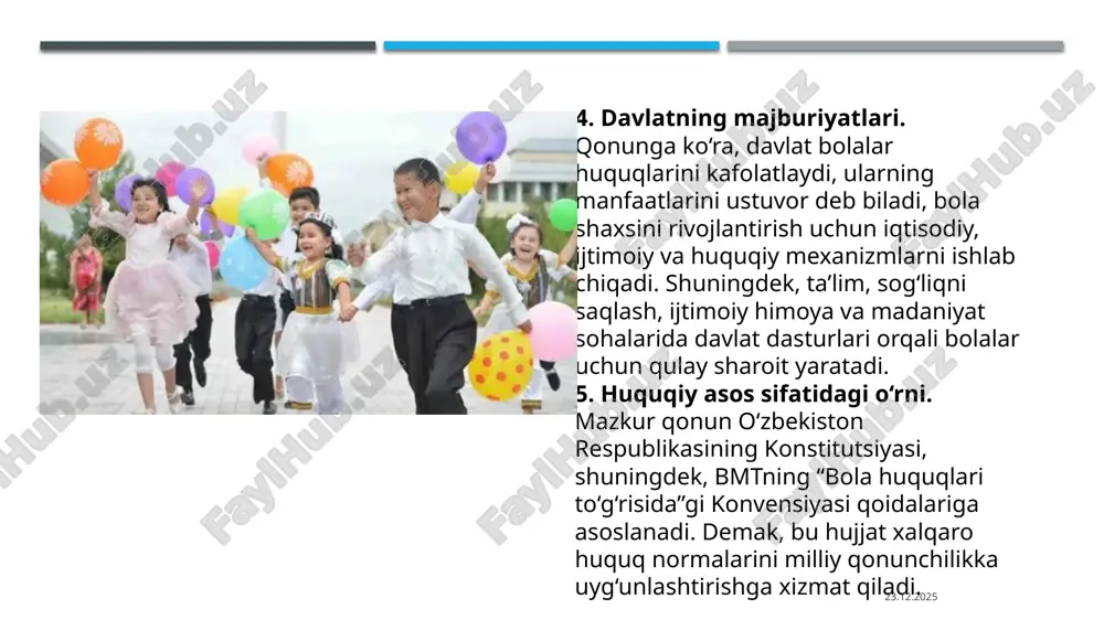 o‘zbekiston respublikasining qonuni "bolalar huquqining kafolati terisida" - Page 5