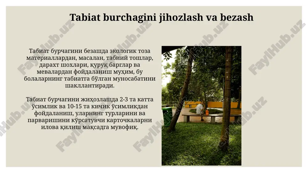 tabiat burchagini tashkil etish - Page 5