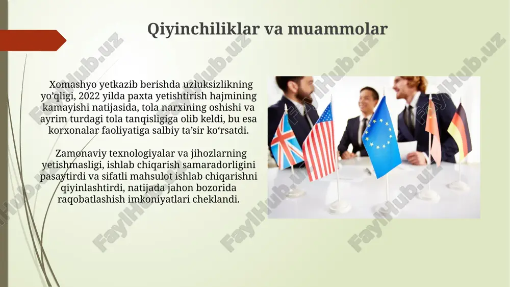 oʻzbekton va xorijiy mamlakatlarning yigirish korxonalari - Page 5