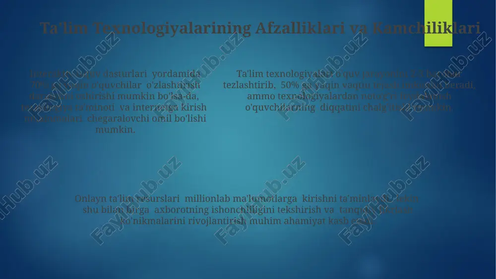 ta'lim resurslaridan samarali foydalanish - Page 5