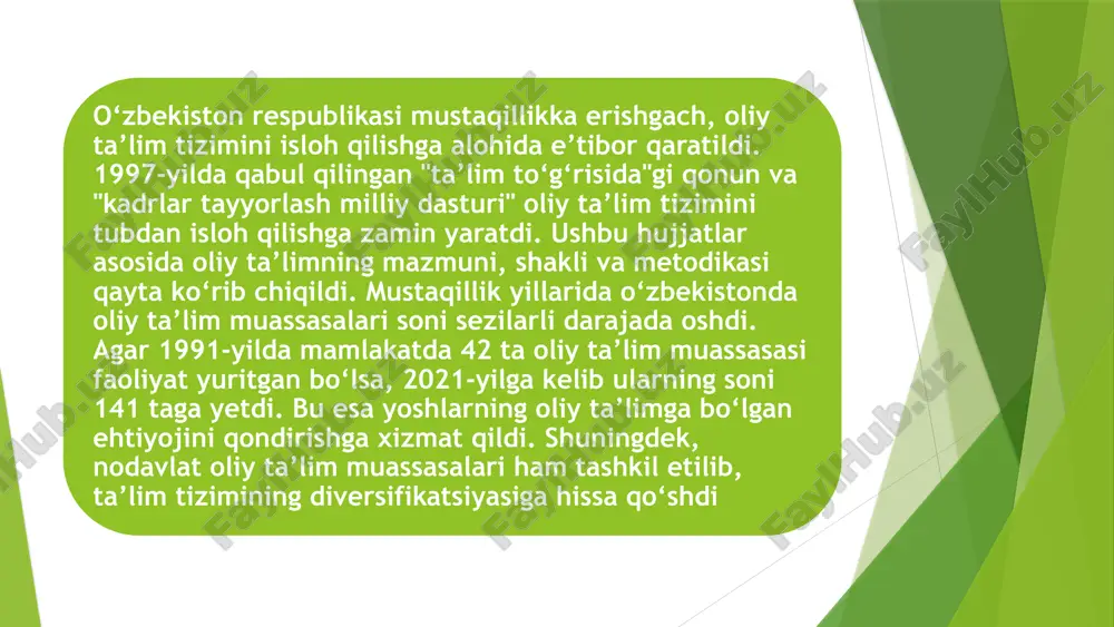 oʻzbekiston taʼlim tizimi - Page 5