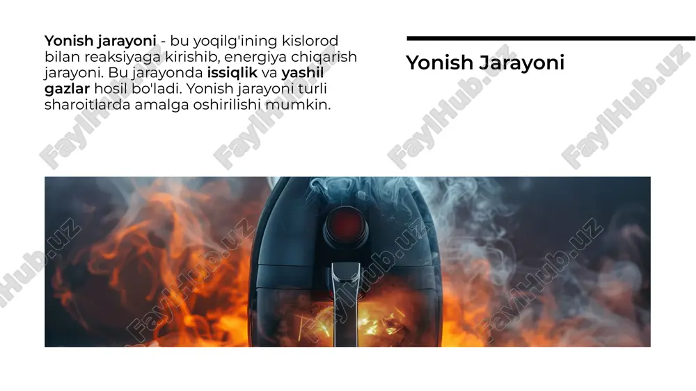yoqilg'i va uning xossalari, yoqilg'ining yonish jarayonlari - Page 5