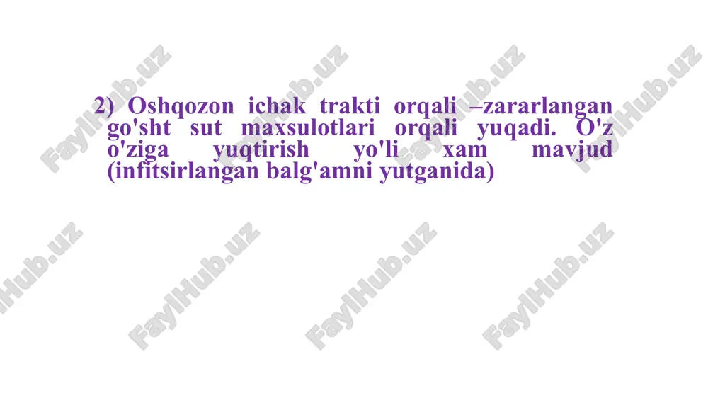 rning ichaklarini yeb, o'zlari kasal bo'lib, odamlarning infektsiya manbai bo'lib qoladilar. ekinokokk kasalligining klinik kechishida 3 bosqich ajratiladi. i bosqich - asemptomatik. ii bosqich - klinik ko'rinishlar bosqichi. iii bosqich - murakkab echinokokkoz bosqichi. ostavit image1.png image2.png image3.png image4.png image5.png image6.png image7.png image8.png image9.png image10.png image11.png image15.png image16.png image17.png image18.png image19.png image20.png image21.png image22.png image23.png image24.png image25.png image26.png image27.png image30.png image31.png image32.png image33.png image34.png image35.png image36.png image37.png image38.png image39.png image40.png
