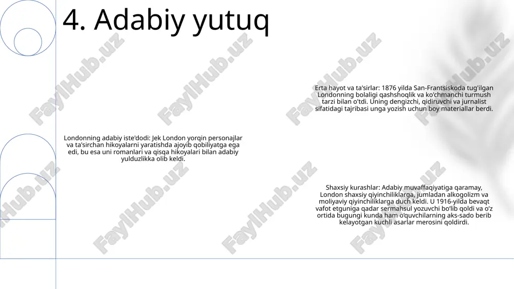 djek londonning hayoti va ijodi - Page 5