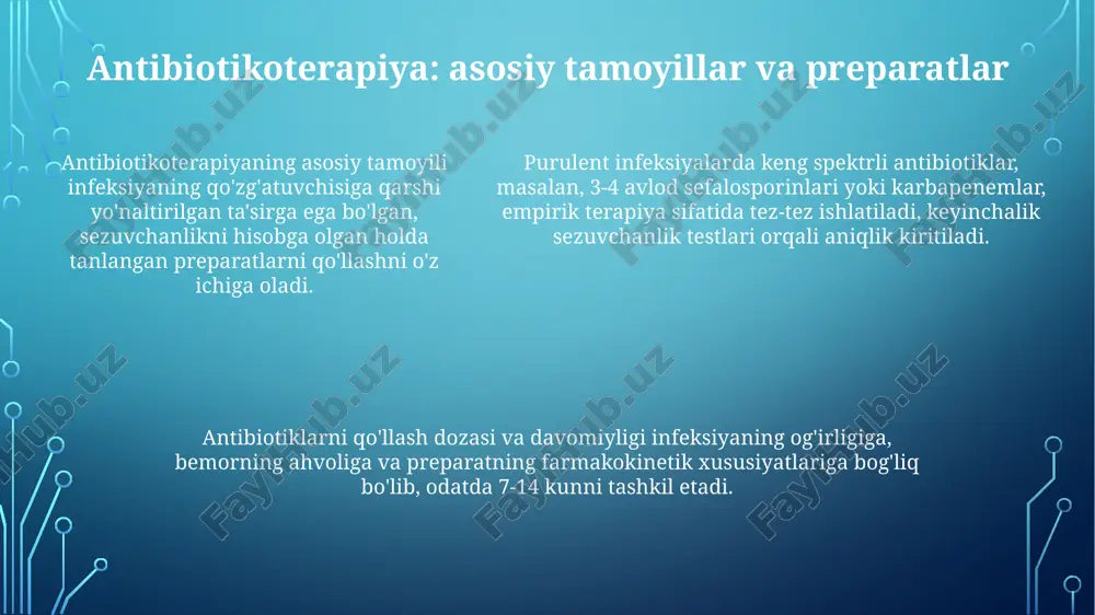 o'tkir xirurgik infeksiyalarni yiringli bosqichini davolash prinsplari - Page 5