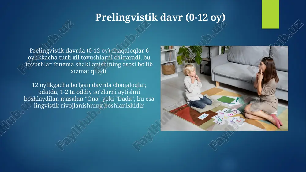 psixolingvistika. bolalar tilining ilk rivojlanish davri. - Page 5