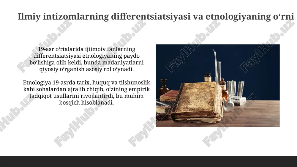 etnologiyaning mustaqil fan sifatida xix asr oʻrtalarida shakillanishi - Page 5