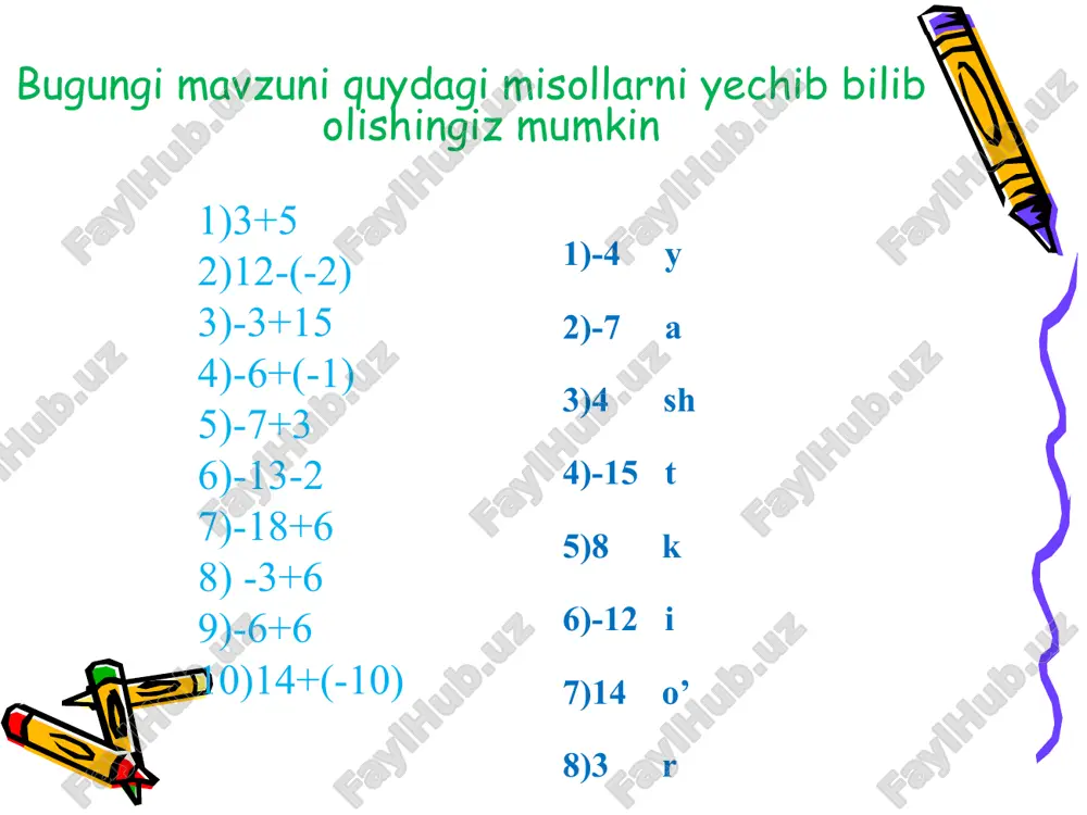 sonlar va ularning modullari - Page 5