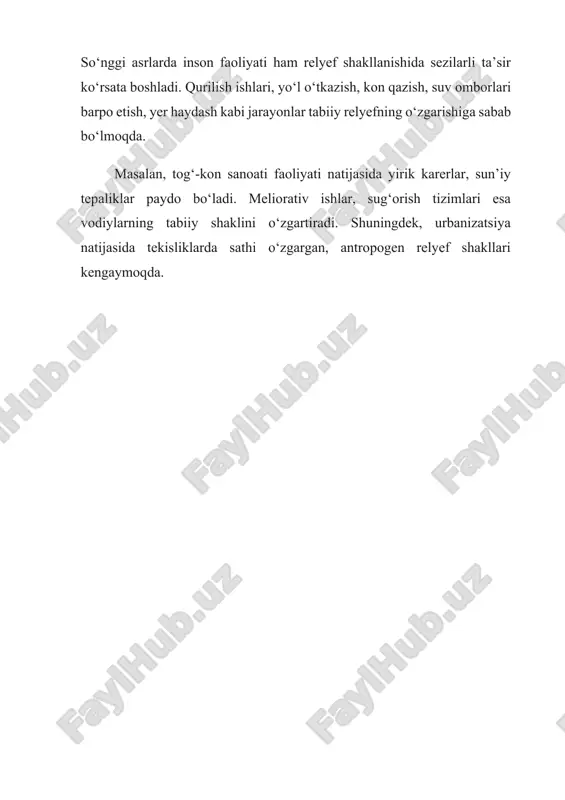 relyef hosil qiluvchi asosiy jarayonlar - Page 5