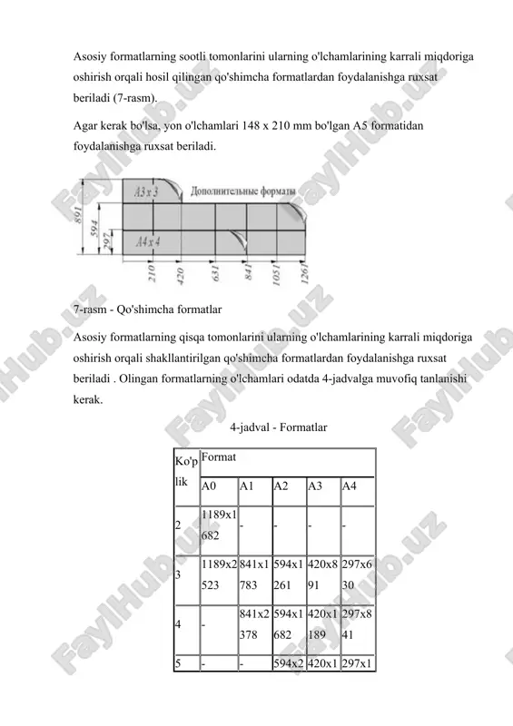 bilan birlashtirilgan skanerlash tasviri uchun chiziqlar tutqichning chizmasi ( 8-rasm) ba'zi chiziqlardan foydalanish misollarini ko'rsatadi. e'tibor bering, chiziqli va nuqtali chiziqlar faqat tire bilan kesishishi kerak. 8-rasm - chiziqlarning asosiy maqsadi chizmalardagi barcha yozuvlar gost 2.304 - 81 ga muvofiq standart shriftda amalga oshiriladi. standart 2 turdagi shriftlarni o'rnatadi: tip. a va b turi, ularning har biri egilishsiz yoki drenaj poydevoriga 75 daraja moyillik bilan bajarilishi mumkin. shrift o'lchami h - bosh harflarning millimetrdagi balandligi bilan belgilanadigan qiymat. bosh harflarning balandligi h chiziqning asosiga perpendikulyar ravishda o'lchanadi. quyidagi shrift o'lchamlari o'rnatiladi: 1,8; 2,5; 3,5; 5; 7; 10; 14; 20; 28; 40. gost 2.304-81 shriftning to'rt turini belgilaydi: 1. nishabsiz a turi ( d = h /14); 2. nishabligi taxminan 75 o ( d = h /14) bo'lgan a turi; 3. nishabsiz b turi ( d = h /10); 4. nishabligi taxminan 75 o ( d = h /10) bo'lgan b …