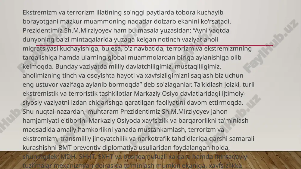 o’zbekistonning terrorizmga qarshi kurash tajribasi - Page 5