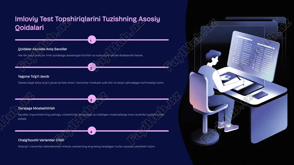 imloviy savodxonlikka oid testtopshiriqlari tuzish va bajarishga - Page 5