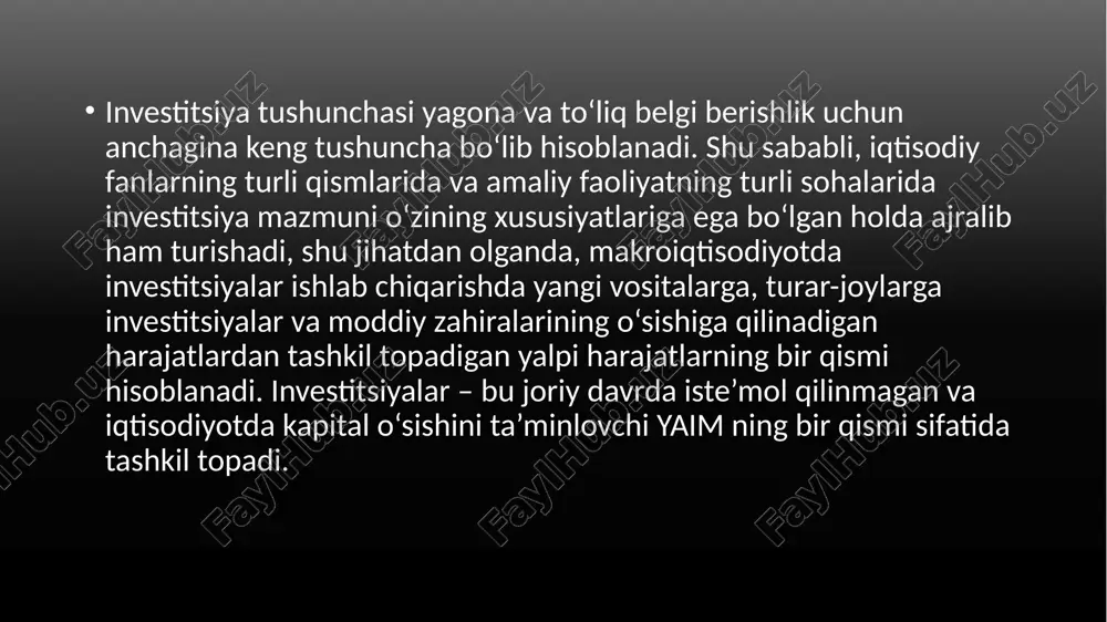 investitsiyalarning iqtisodiy mazmuni va mohiyati - Page 5