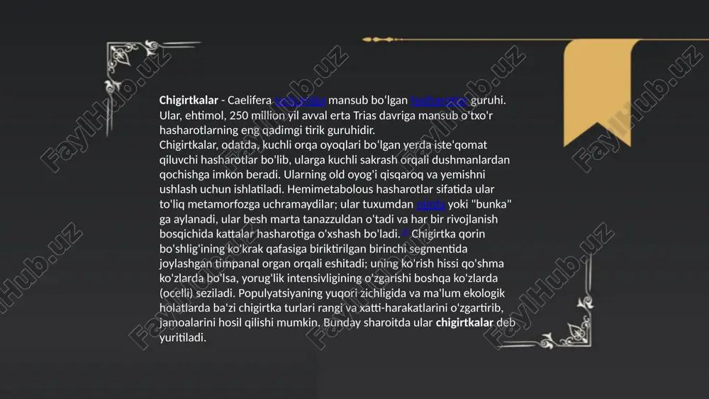 tengqanotli hasharotlar (orthoptera) - Page 5