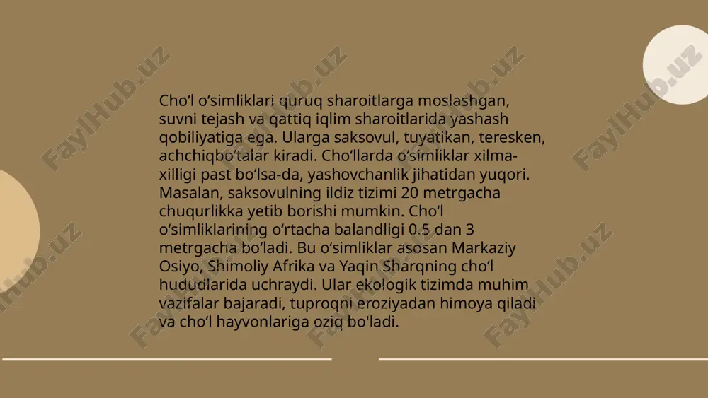choʻl hududlaridagi oʻsimliklar - Page 5