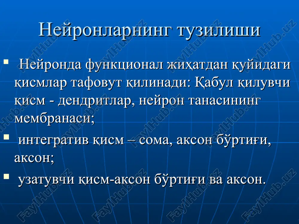 ada viii -xii , v - vii. fakatgina xarakatlantiruvchi vii , xi , xii , qolganlari aralash (sezuvchi, xarakatlantiruvchi, vegetativ) ko'prikda 3 turdagi yadrolar fark qilinadi 1)xarakatlantiruvchi 2)aralash 3)retikulyar formatsiya yadrosi xarakatlantiruvchi yadro : uzoqlashtiruvchi yadro ( vi ) juft , ko'zni tashqi to'g'ri mushagini innervatsiya qiladi aralash yadro (sezuvchi va xarakatlantiruvchi) yuz nervi( vii para ), ta'mni sezadi yuz mushaklarini innervatsiya qiladi. uch shoxli nerv ( v para ) , yuz bosh soxasidagi sezuvchanlikni ta'minlaydi chaynash tanglay nog'ora parda mushaklarini innervatsiya qiladi pnevmotaksik va apneystik markazlar joylashgan. keyingi miya yadrolari statik va statokinetik reflekslarda ishtirok etadilar. buyin, ichki quloq va xolat retseptorlarining ta'sirlanishidan yuzaga chiqadi. statik reflekslar: xolat va to'g'rilanish(rostlanish) statokinetik – nistagm, lifta refleksi o'rta miya - to'rt tepalik, qizil yadro, qora substantsiya , iii – iv juft bosh miya nervlari yadrolari, to'rsimon formatsiya joylashgan. o'rta miya orqali barcha yuqoriga ko'tariluvchi va pastga tushuvchi yo'llar (talamusga, yarim sharlarga …