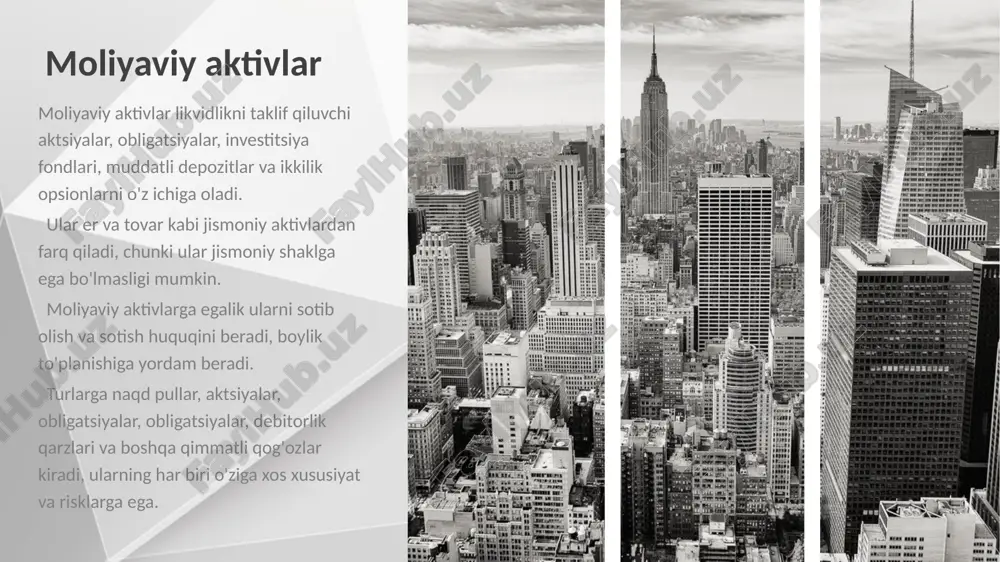 moliyaviy aktivlarning asosiy turlari - Page 5