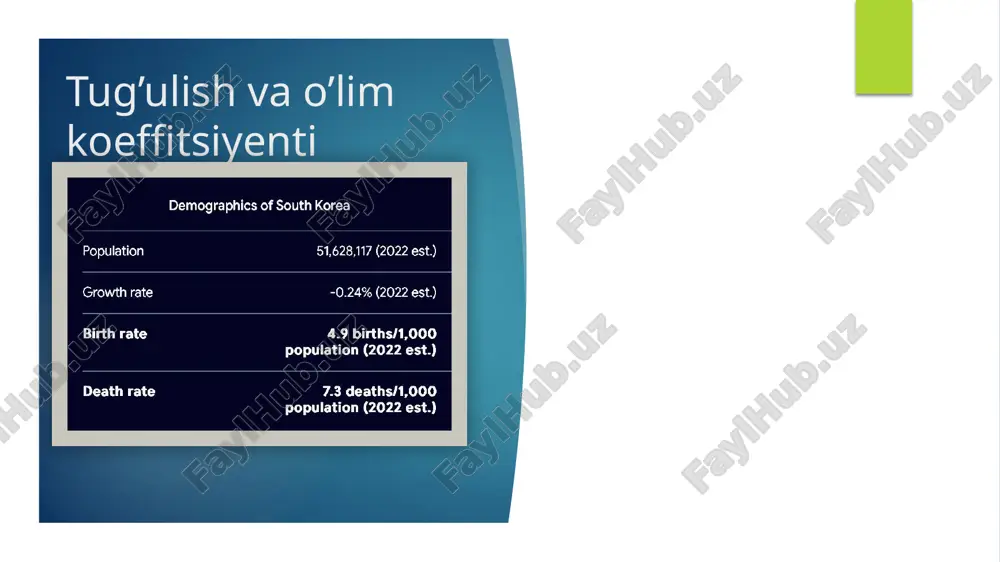 janubiy koreya statistik ma’lumotlari - Page 5