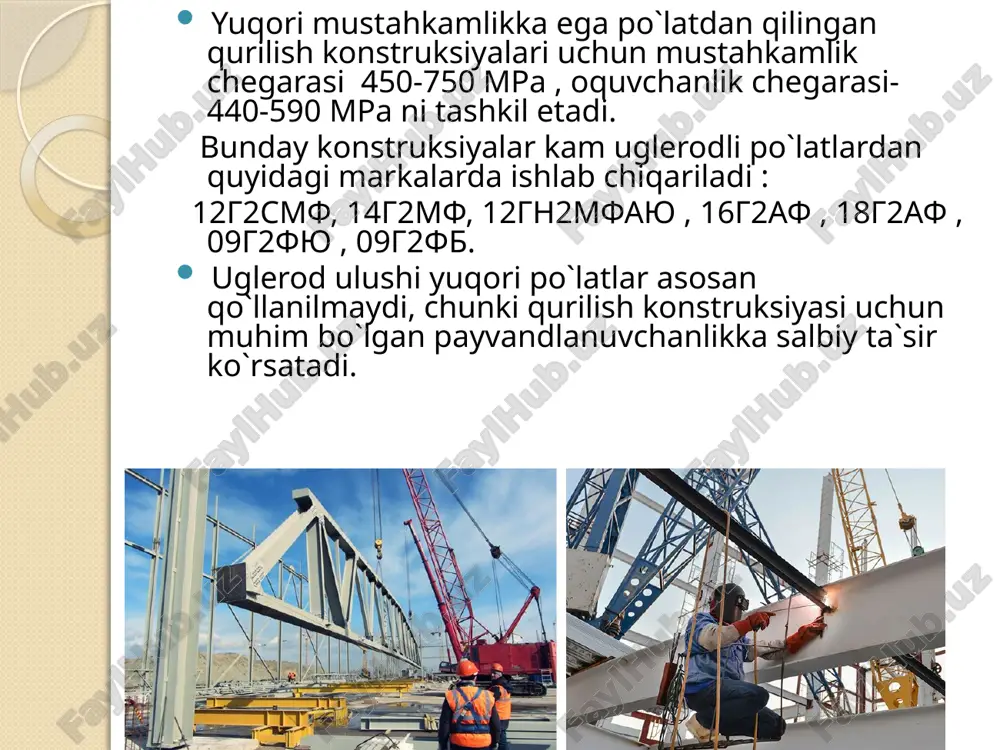 yuqori mustahkamlikka egabo`lgan po`latlar - Page 5