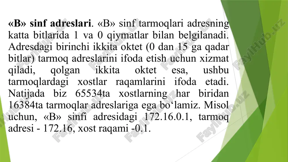 neration –«uchinchi avlod») ma’lumot uzatish va internet tarmoqlariga yuqori tezlikda mobil ulanish bilan birga, ma’lumot uzatish kanalini yaratuvchi radiotexnologiya yordamida foydalanuvchilarga bir qator xizmatlar to’plamini taqdim etuvchi sotali aloqa tizimlari nomlanadi.3g tizimlari mobil aloqaning turli xizmatlari,«global rouming» hamda multimediyaning keng imkoniyatlarini, jumladan:videotelefoniya va videokonferensiya xizmatlari; internet va intranetga (ya’ni, ichki tarmoqlarga) yuqori tezlikda ulanish; turli xildagi biznes, ko’ngilochar va ilmiy xizmatlarga aloqador ma’lumotlarni uzatish kabilarni taqdim etadi. ushbu tizimlar abonentlarning harakatlanish tezligi cheklanmagan holatida – 64 kbit/sek, harakatlanish tezligi cheklangan holatda (piyoda yurgandagi tezlik) – 384 kbit/sek, abonent harakatlanmagan holatida esa 2 mbit/sek. gacha bo’lgan tezliklarda ma’lumot uzatish imkonini beradi. 3g tizimlarining ikkinchi avlod (2g) tarmoqlaridan asosiy farqi xam katta hajmdagi ma’lumotlarni yuqori tezlikda uzatish imkoniyatidadir. 3g tizimlari - videotelefon aloqasini tashkil etish, mobil telefon yordamida filmlar hamda turli teledasturlarni tomosha qilish imkonini ham beradi. dunyoda 3g standartlarining asosiy ikki oilasi: w-cdma (umts, foma) hamda cdma-2000 ( code division multiple …