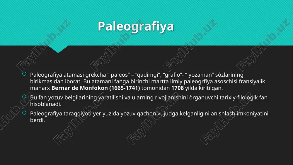 maxsus tarixiy fanlar va uningturlari - Page 5