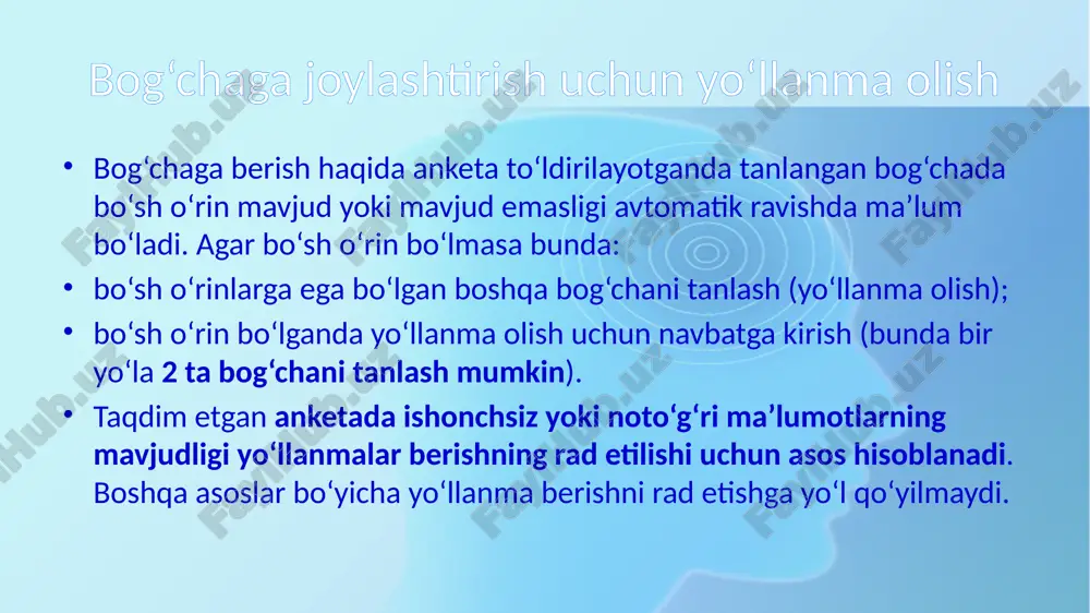 maktabgacha ta'lim tashkiloti qabul qilish - Page 5