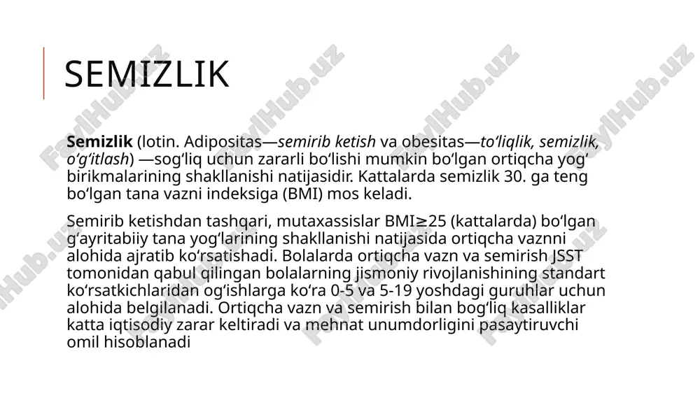 yog’bosish,semirish,giperlipidemiya,sfingolipidozlar - Page 5