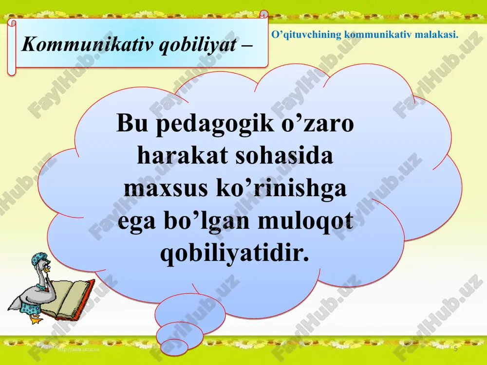 kommunikativ malakalar va ta’sir ko’rsatish - Page 5