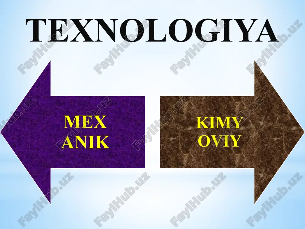 asosiy texnologik jarayonlar faniga kirish - Page 5