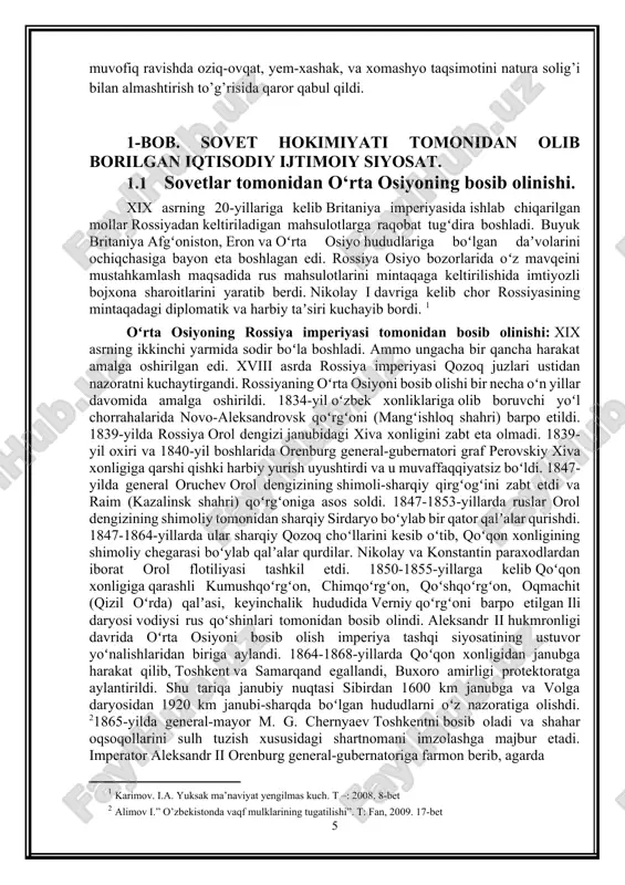 ahalarida novo-aleksandrovsk qoʻrgʻoni (mangʻishloq shahri) barpo etildi. 1839-yilda rossiya orol dengizi janubidagi xiva xonligini zabt eta olmadi. 1839-yil oxiri va 1840-yil boshlarida orenburg general-gubernatori graf perovskiy xiva xonligiga qarshi qishki harbiy yurish uyushtirdi va u muvaffaqqiyatsiz boʻldi. 1847-yilda general oruchev orol dengizining shimoli-sharqiy qirgʻogʻini zabt etdi va raim (kazalinsk shahri) qoʻrgʻoniga asos soldi. 1847-1853-yillarda ruslar orol dengizining shimoliy tomonidan sharqiy sirdaryo boʻylab bir qator qalʼalar qurishdi. 1847-1864-yillarda ular sharqiy qozoq choʻllarini kesib oʻtib, qoʻqon xonligining shimoliy chegarasi boʻylab qalʼalar qurdilar. nikolay va konstantin paraxodlardan iborat orol flotiliyasi tashkil etdi. 1850-1855-yillarga kelib qoʻqon xonligiga qarashli kumushqoʻrgʻon, chimqoʻrgʻon, qoʻshqoʻrgʻon, oqmachit (qizil oʻrda) qalʼasi, keyinchalik hududida verniy qoʻrgʻoni barpo etilgan ili daryosi vodiysi rus qoʻshinlari tomonidan bosib olindi. aleksandr ii hukmronligi davrida oʻrta osiyoni bosib olish imperiya tashqi siyosatining ustuvor yoʻnalishlaridan biriga aylandi. 1864-1868-yillarda qoʻqon xonligidan janubga harakat qilib, toshkent va samarqand egallandi, buxoro amirligi protektoratga aylantirildi. shu tariqa janubiy nuqtasi sibirdan 1600 …