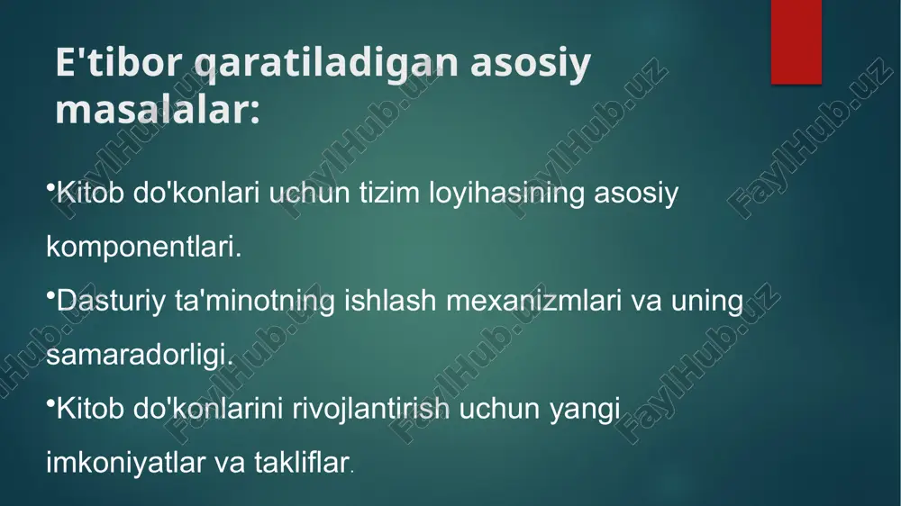 ks.org/c-plus-plus/ stackoverflow.com — dasturlash savollari va javoblari platformasi. https://stackoverflow.com/ wikipedia.org — kitob do‘konlari va raqamli savdo haqida umumiy ma’lumotlar. etiboringiz uchun rahmat image6.jpeg image7.png image8.png image9.jpeg image10.png image11.png image2.png image3.png image4.png image5.png /docprops/thumbnail.jpeg