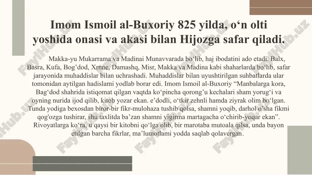 imom al-buxoriyning pedagogik g‘oyalari - Page 5
