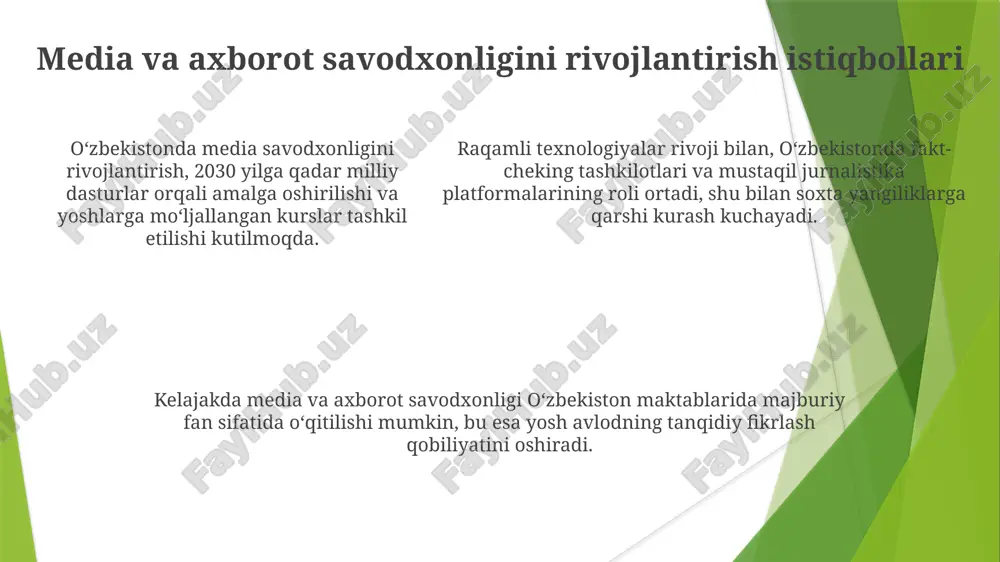 media va axborot savodxonligi rivojlanishi - Page 5