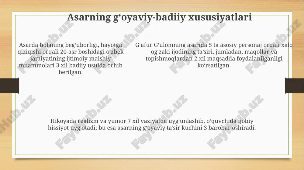 shum bola asarining mazmuni va gʻoyasi - Page 5
