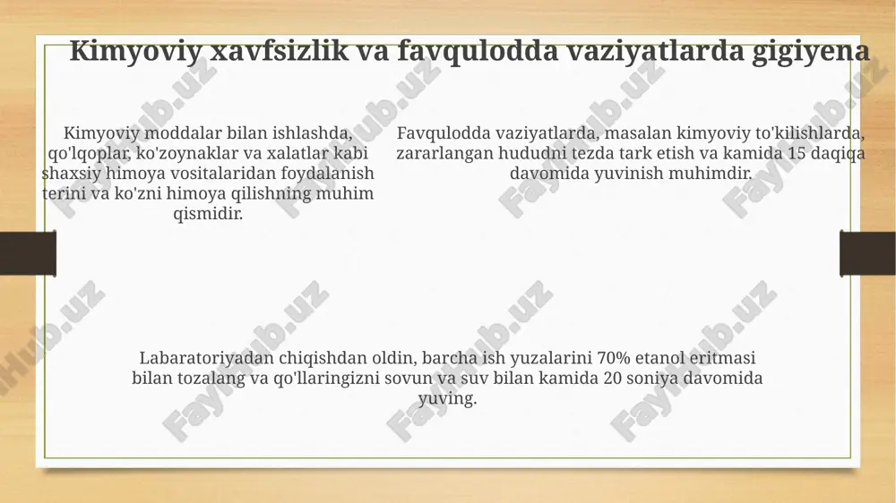 xodimlar gigiyenasi: asosiy talablar - Page 5
