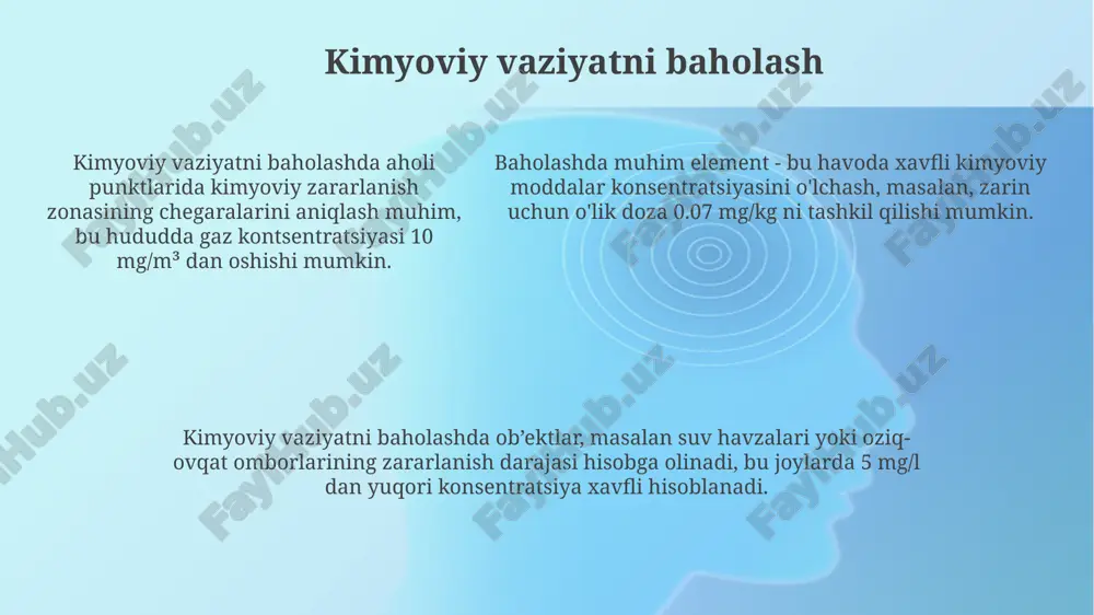 kimyoviy qurollar zaxarli moddalarning tasnifi.kimyoviyvaziyatnibaholash - Page 5