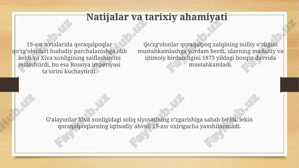 qoraqalpoqlarning xix asrdagi qoʻzgʻolonlari - Page 5