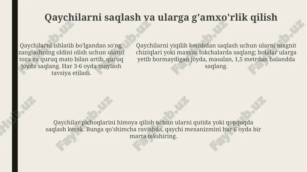 qaychidan foydalanish qoidalari - Page 5