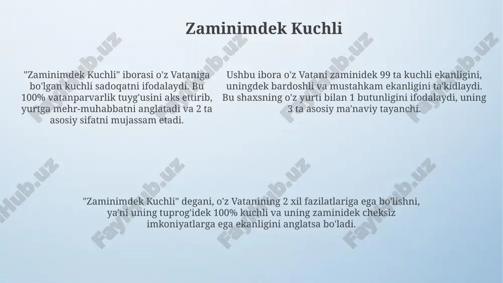 o'z vatanim – ulugʻimsan, faxrim, shon-shavkatim! - Page 5